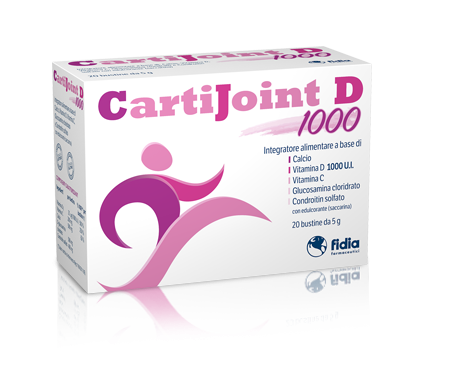 FIDIA CARTIJOINT D 1000 INTEGRATORE PER OSSA E ARTICOLAZIONI DONNA 20 BUSTINE