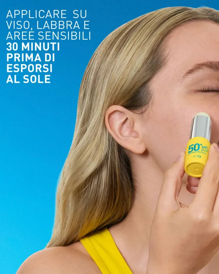 CERAVE STICK SOLARE INVISIBILE SPF 50+ PER VISO, LABBRA E AREE SENSIBILI