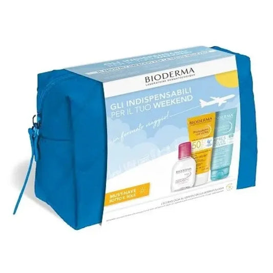 BIODERMA TRAVEL KIT SUMMER HOLIDAYS 2025 SENSIBIO H20 100ML + PHOTODERM LAIT ULTRA SPF50+ 100ML + PHOTODERM GEL CREME APRES SOLEIL 100ML