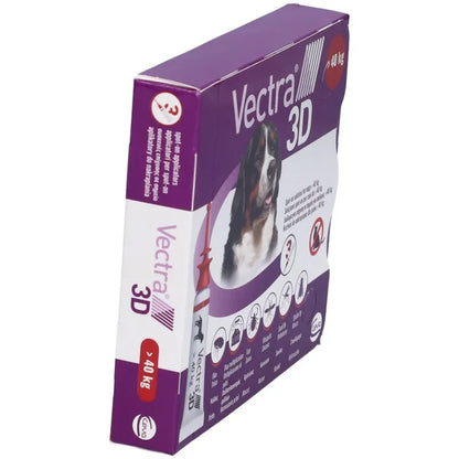 VECTRA 3D ANTIPARASSITARIO VETERINARI PER CANI OLTRE 40KG 3 PIPETTE