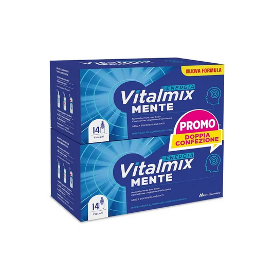 VITALMIX MENTE 1+1 CONFEZIONE RISPARMIO INTEGRATORE ANTISTRESS 28 FLACONCINI