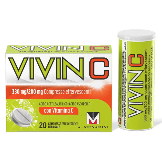 VICIN C 330MG + 200MG 20 COMPRESSE EFFERVESCENTI